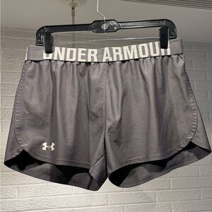 Under Armour Gray Athletic Shorts Moisture-Wicking Lightweight